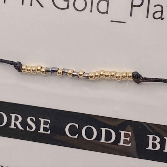 Ldurian Inisex Success Morse Code Bracelet - Picture 2 of 3